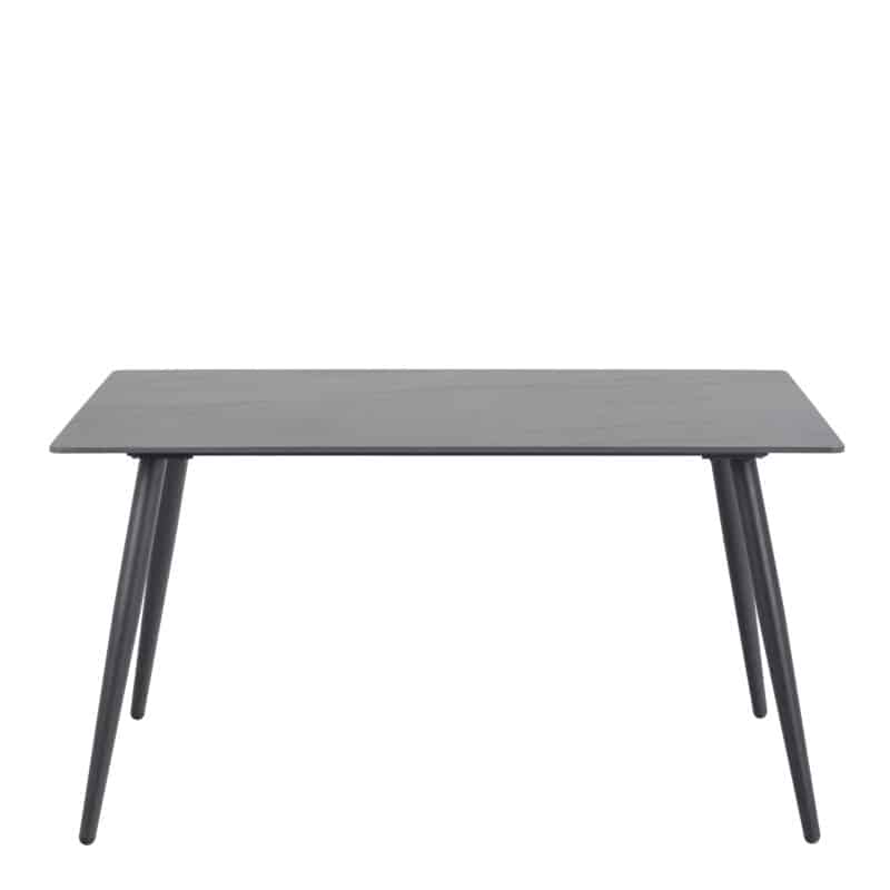 Furniture To Go Wicklow Black Dining Table The Home and Office Stores