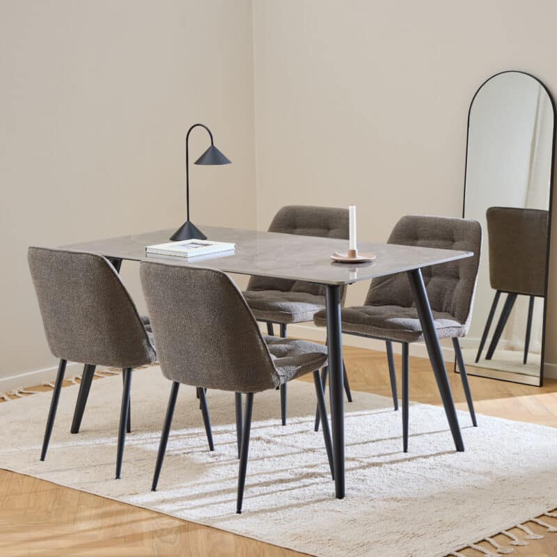 Furniture To Go Wicklow Grey Dining Table The Home and Office Stores