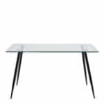 Furniture To Go Wilma Glass Top Dining Table The Home and Office Stores