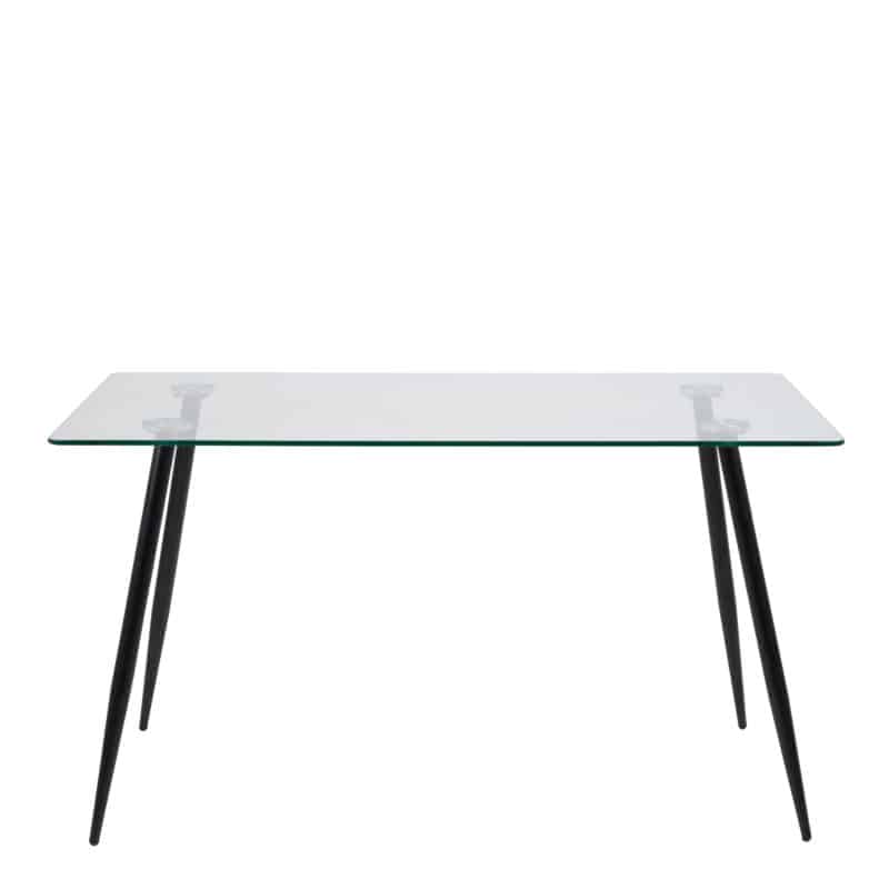 Furniture To Go Wilma Glass Top Dining Table The Home and Office Stores