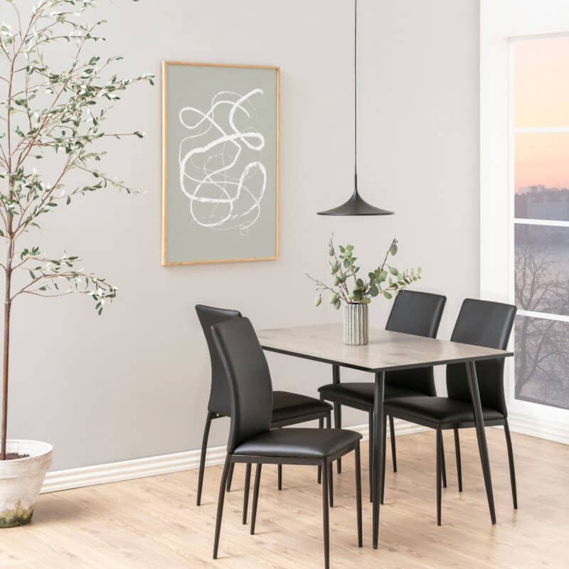 Furniture To Go Wilma White Oak Dining Table The Home and Office Stores