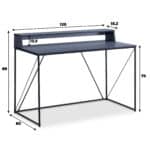 Parisot Walter Metal Desk The Home and Office Stores