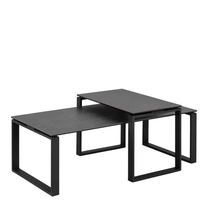 Furniture To Go Katrine black ceramic top coffee tables