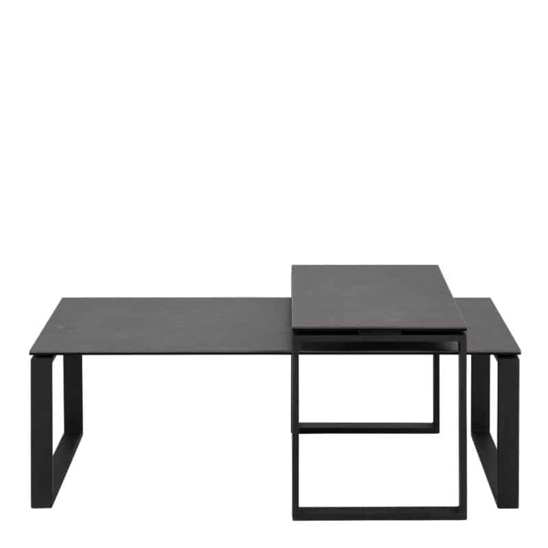 Furniture To Go Katrine Black Ceramic Top Coffee Tables The Home and Office Stores