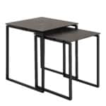Katrine black ceramic top nest of 2 tables