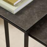 Furniture To Go Katrine Black Ceramic Top Nest Of 2 Tables The Home and Office Stores