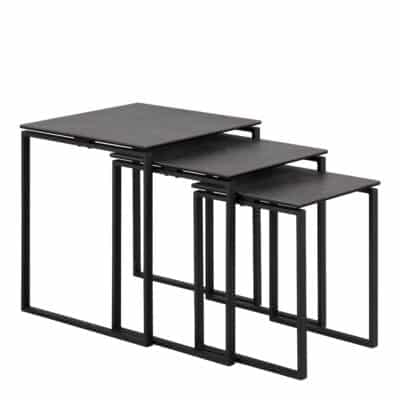 Furniture To Go Katrine black ceramic top nest of 3 tables