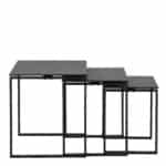 Furniture To Go Katrine Black Ceramic Top Nest Of 3 Tables The Home and Office Stores