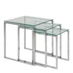 Furniture To Go Katrine glass top nest of 3 tables