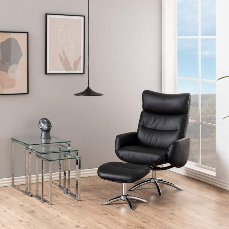 Furniture To Go Katrine Glass Top Nest Of 3 Tables The Home and Office Stores