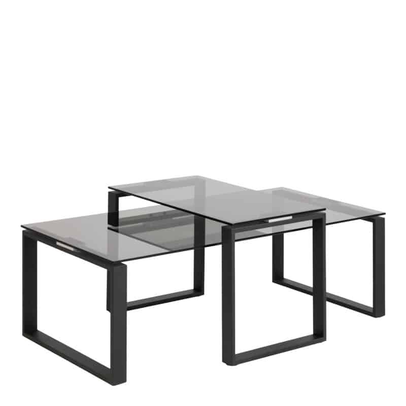 Furniture To Go Katrine smoked glass top coffee tables