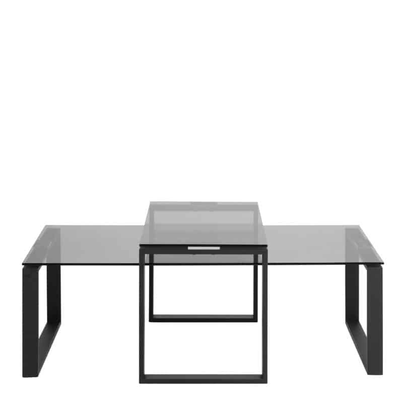 Furniture To Go Katrine Smoked Glass Top Coffee Tables The Home and Office Stores