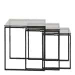Furniture To Go Katrine Smoked Glass Top Nest Of 3 Tables The Home and Office Stores