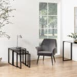 Furniture To Go Katrine Smoked Glass Top Nest Of 3 Tables The Home and Office Stores