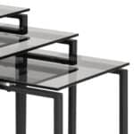 Furniture To Go Katrine Smoked Glass Top Nest Of 3 Tables The Home and Office Stores