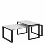 Furniture To Go Katrine white ceramic top coffee tables