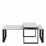 Furniture To Go Katrine White Ceramic Top Coffee Tables The Home and Office Stores