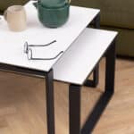 Furniture To Go Katrine White Ceramic Top Coffee Tables The Home and Office Stores