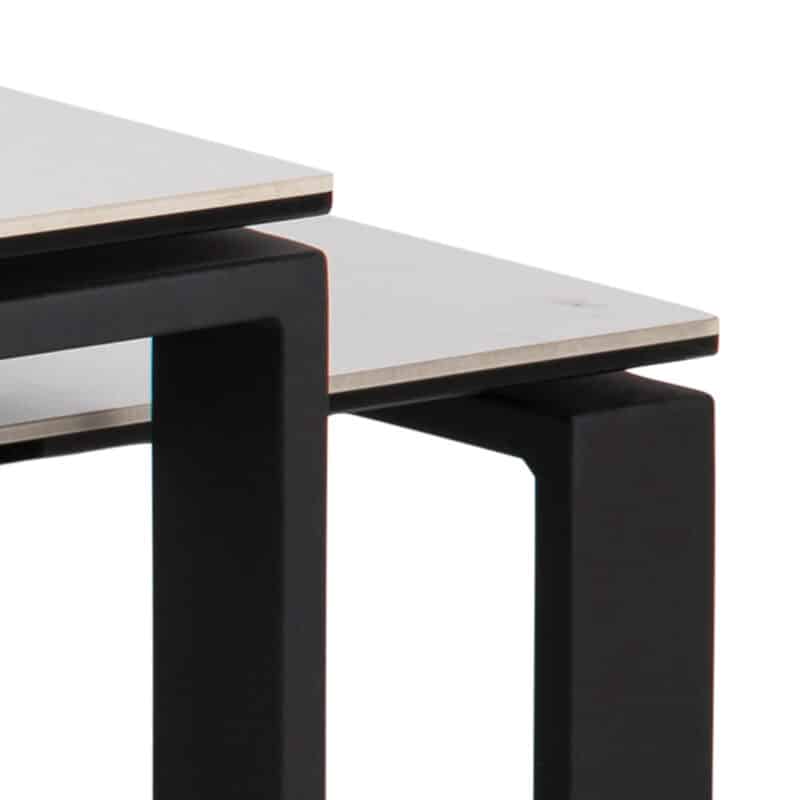 Furniture To Go Katrine White Ceramic Top Coffee Tables The Home and Office Stores