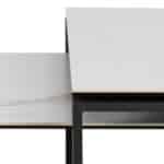 Furniture To Go Katrine White Ceramic Top Coffee Tables The Home and Office Stores