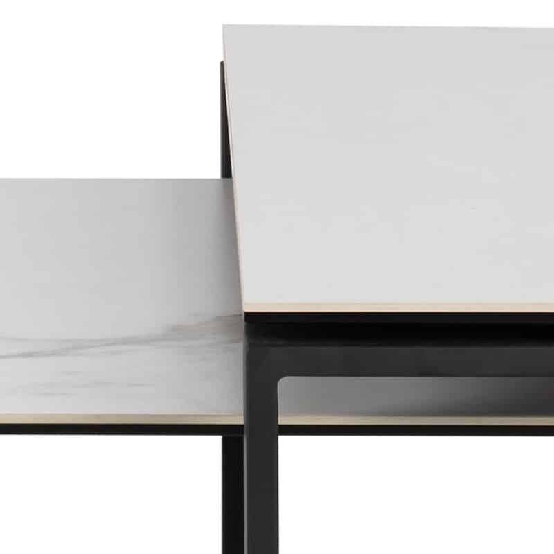 Furniture To Go Katrine White Ceramic Top Coffee Tables The Home and Office Stores