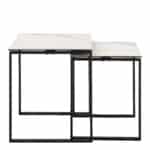 Furniture To Go Katrine White Ceramic Top Nest Of 2 Tables The Home and Office Stores