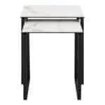Furniture To Go Katrine White Ceramic Top Nest Of 2 Tables The Home and Office Stores