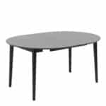 Furniture To Go Montreux Round Extending Black Dining Table The Home and Office Stores