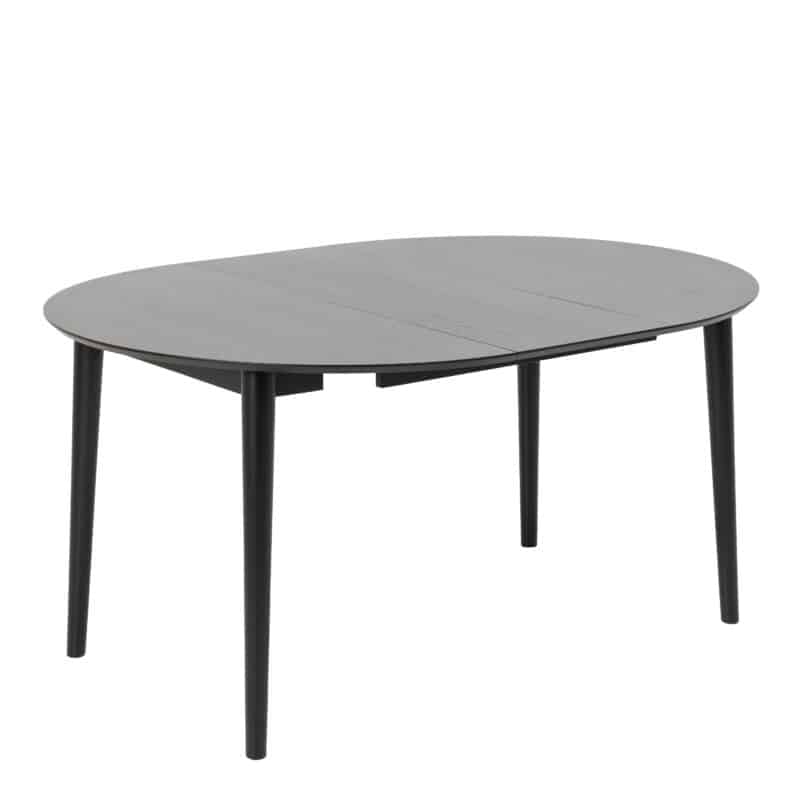 Furniture To Go Montreux Round Extending Black Dining Table The Home and Office Stores