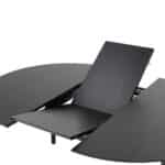 Furniture To Go Montreux Round Extending Black Dining Table The Home and Office Stores