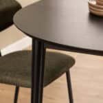 Furniture To Go Montreux Round Extending Black Dining Table The Home and Office Stores