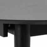Furniture To Go Montreux Round Extending Black Dining Table The Home and Office Stores