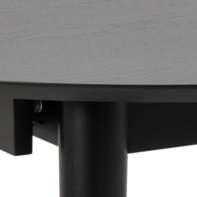 Furniture To Go Montreux Round Extending Black Dining Table The Home and Office Stores