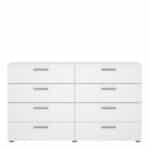 Furniture To Go Pepe Wide Chest Of 8 Drawers White The Home and Office Stores
