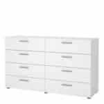 Furniture To Go Pepe Wide Chest Of 8 Drawers White The Home and Office Stores