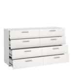 Furniture To Go Pepe Wide Chest Of 8 Drawers White The Home and Office Stores