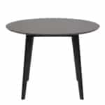 Furniture To Go Roxby Black 105cm Round Dining Table The Home and Office Stores