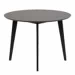 Furniture To Go Roxby Black 105cm Round Dining Table The Home and Office Stores