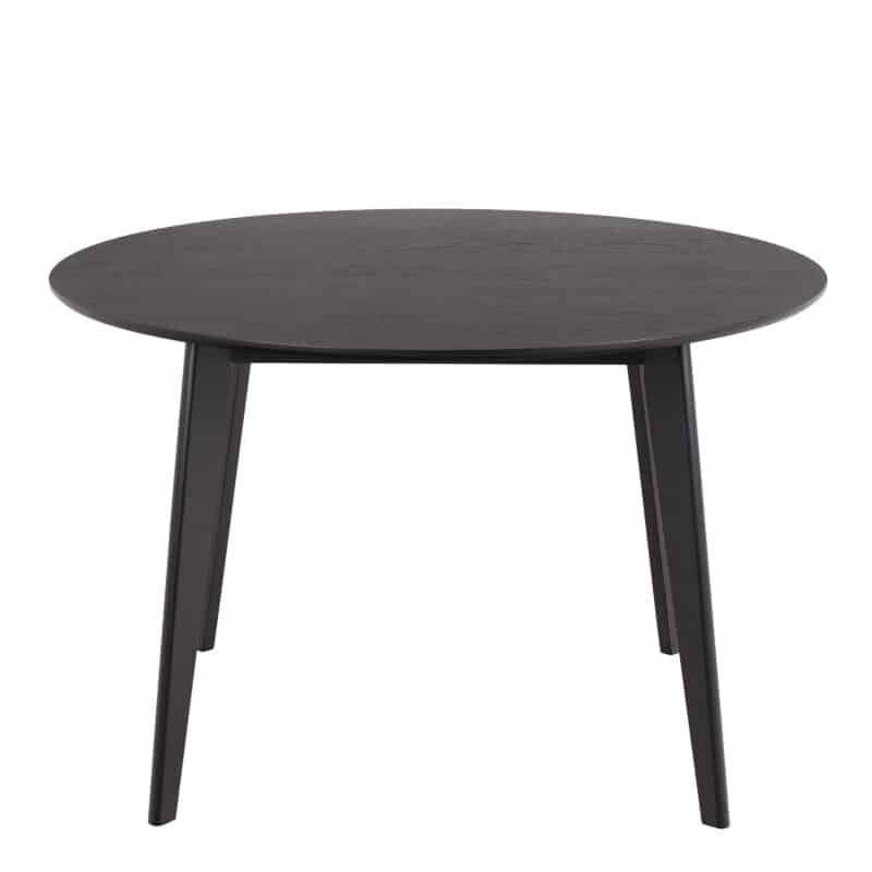 Furniture To Go Roxby Black 120cm Round Dining Table The Home and Office Stores