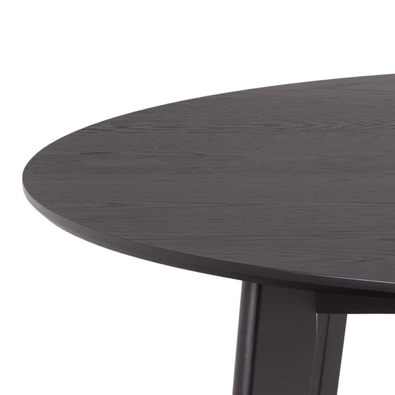 Furniture To Go Roxby Black 120cm Round Dining Table The Home and Office Stores