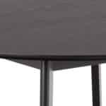 Furniture To Go Roxby Black 120cm Round Dining Table The Home and Office Stores