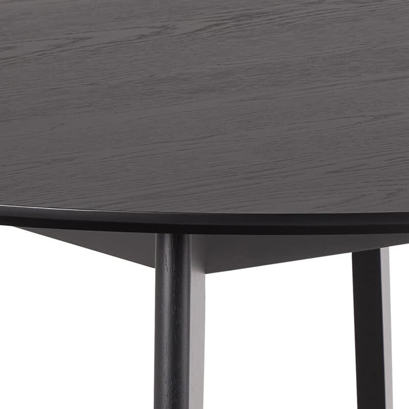 Furniture To Go Roxby Black 120cm Round Dining Table The Home and Office Stores