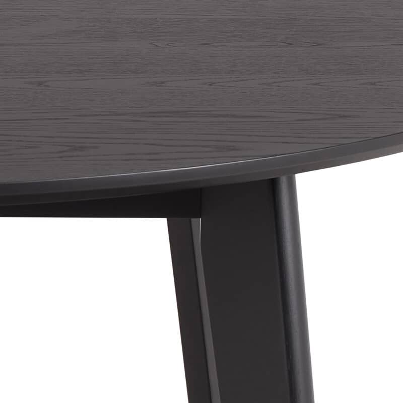 Furniture To Go Roxby Black 120cm Round Dining Table The Home and Office Stores