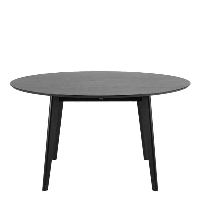 Furniture To Go Roxby Black 140cm Round Dining Table The Home and Office Stores