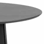Furniture To Go Roxby Black 140cm Round Dining Table The Home and Office Stores