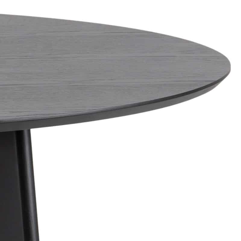 Furniture To Go Roxby Black 140cm Round Dining Table The Home and Office Stores