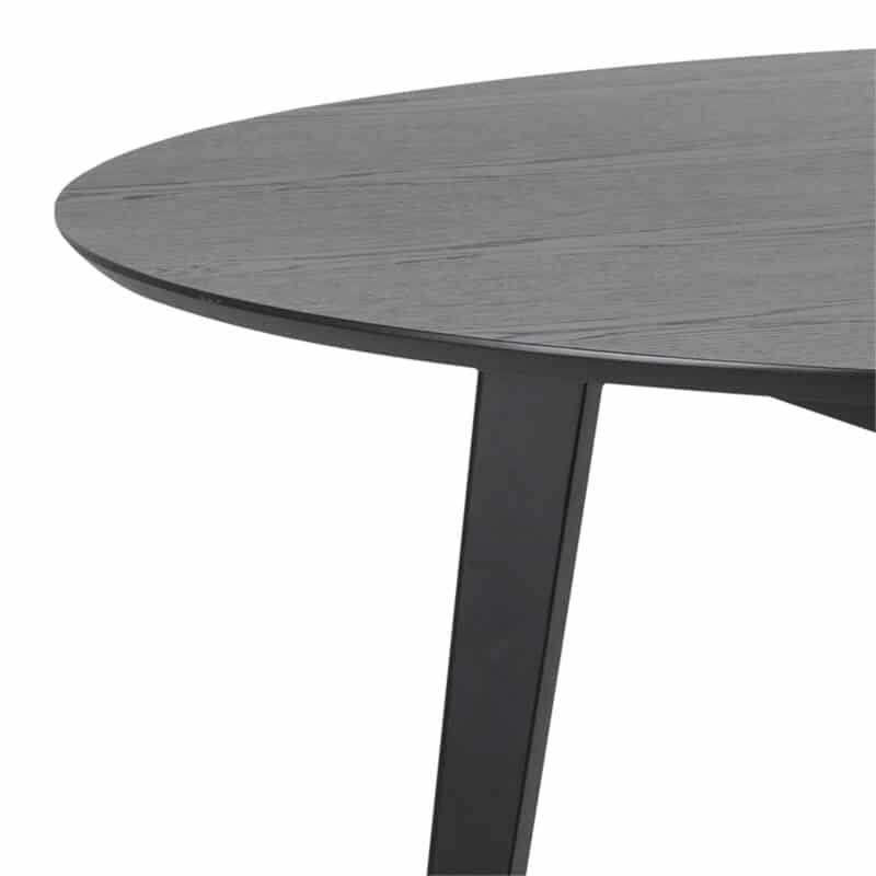 Furniture To Go Roxby Black 140cm Round Dining Table The Home and Office Stores