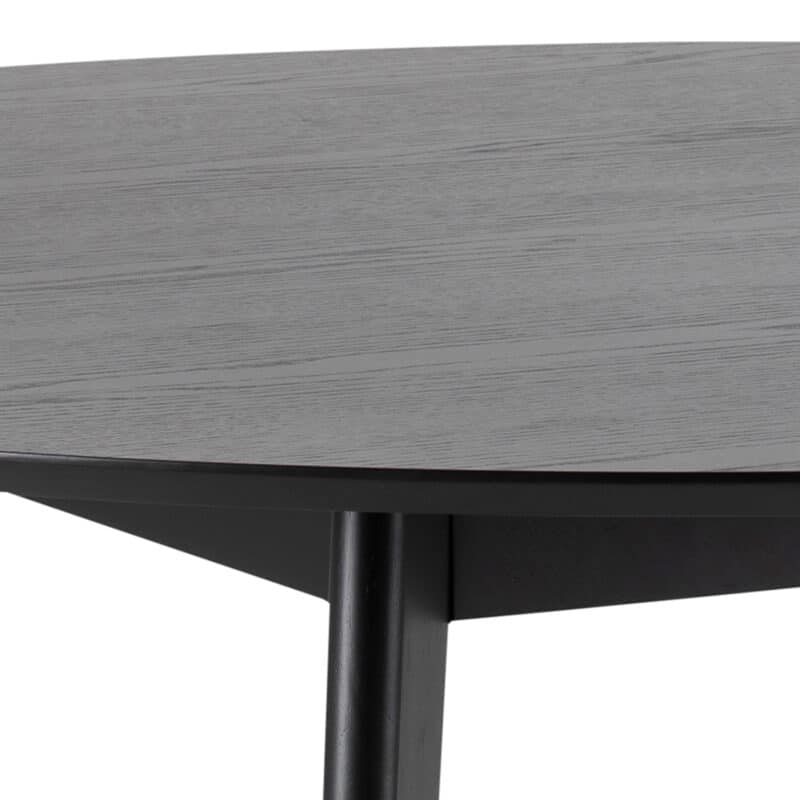 Furniture To Go Roxby Black 140cm Round Dining Table The Home and Office Stores
