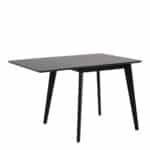 Furniture To Go Roxby Black Extendable Dining Table The Home and Office Stores