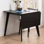 Furniture To Go Roxby Black Extendable Dining Table The Home and Office Stores